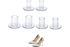 RAMONI 6 Pairs Heel Protectors for Stiletto Shoes,Heel Stoppers for Grass,Clear Heel Stoppers,Heel Protectors,Heel Savers for Women Wedding Shoes Stops,for Weddings Outdoor Grass(Small/Middle/Large)