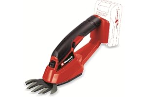 Einhell Sladdlösa grässaxen GE-CG 18/1 Li-Solo Power X-Change (litiumjon, 18 V, klippbredd grässaxkniv 100 mm, softgrip, metallväxel, utan batteri och laddare)
