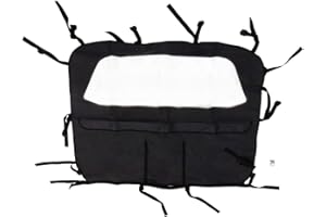 RAMPAGE PRODUCTS 90015R Windbreaker für Jeep CJ, Wrangler YJ & TJ, Black Denim