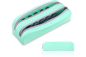 AITIME Tragbarer Kontaktlinsen-Organizer für den täglichen Gebrauch, Einweg-Kontaktlinsenspender, Reise-Kontaktlinsenaufbewahrungs-Set mit Beschriftung R & L (grün)