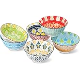 AHX Cereal Bowls Porcelain 24 oz - Salad Soup Bowl Colorful 6.25" - Deep Bowls for Serving Ramen | Noodle | Pasta | Pho | Oat