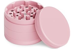 JCASE Grinder Premium - Molinillo de cerámica 63 mm de diámetro, 4 piezas, incluye bolsa y rasqueta