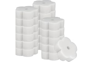 XIANGPICA 18 Piezas Esponja Absorbente de Aceite, Absorbente de Esponja para Piscina, Esponja de Filtro Absorbente de Aceite de Flor de Escoria Cremosa para Piscina, Bañera de Hidromasaje, SPA