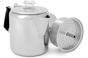 GSI OUTDOORS Gsi Glacier Stainless 6 Cup PERC W/Silicone Handle