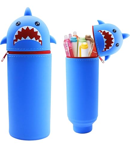 Trousse école Kawaii En Silicone - Design Ours, Verticale, Extensible - Pour Ados, étudiants - Cadeau Rentrée