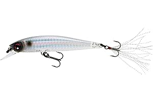 Yo-Zuri 3DB Jerkbait Suspending Lure, Prism Ghost Shad, 3 1/2-Inch