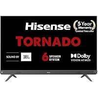 Hisense 126 cm (50 inches) 4K Ultra HD Smart Certified Android LED TV 50A73F (Metal Gray) (2021 Model) | With 102W JBL…