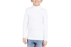 INTIMITALY Liabel - Lupetto Bambino Caldo Cotone Morbido Dolcevita Bambino Manica Lunga Collo Alto 3-14 Anni