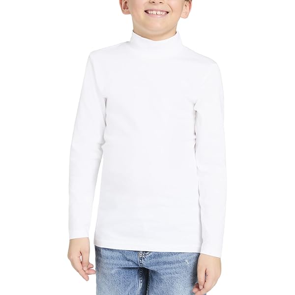 Camicia Base Dolcevita Bambini Autunno/Inverno 2024 - Maglia Lunga In Cotone Misto, Morbida E Calda