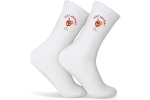 MEJOSER Aperol Geschenk Dackel Geschenke Braut Socken 36-42 Baumwolle für Damen Herren Lustige Tennissocken Sportsocken Crew Socks Accessoires