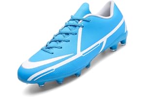 VTASQ Chaussures de Football Homme High Top Professionnel Athlétisme Entrainement Adolescents Garçon Spike Antidérapant Chaussures de Sport Crampons Professionnel Unisexes