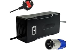 YZPOWER 48V 4A Electric Motorbike Lithium Battery Charger For 13S Li-on Battery Pack, 54.6V 4A Charger For Electric Bike, Electric Scooter Power Supply Charger, 3-Pin XLR (1+,2-3-) Connector