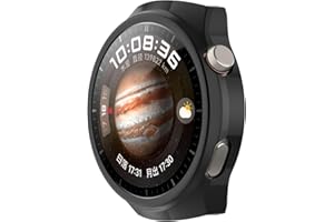 Kompatybilny z Huawei Watch 4 Pro, osłona ekranu ze szkła hartowanego, Disscool 0,33 mm PC i prawdziwe szkło zastępcze etui ochronne