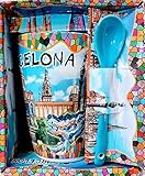 taza barcelona Ideal para tomar cafe, para regalar y de adorno