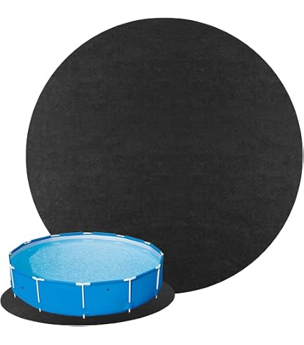 Poolunterlage Rund, 370/460/550/760 Pool Unterlage Outdoor, Trimmbar