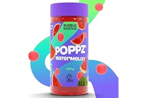 BUBBLEMANIA POPPZ Popping Boba Fruit Pearls for Bubble Tea - Fruit Bursting Tapioca Pearls by Bubble Mania | 450g (Pack of 1) (Watermelon)