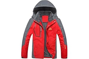 GENERIC Veste de pluie à capuche pour homme - Respirante - Imperméable - Légère - Avec fermeture éclair - Coupe-vent - Grande taille - Décontractée - Pour l'automne et l'extérieur