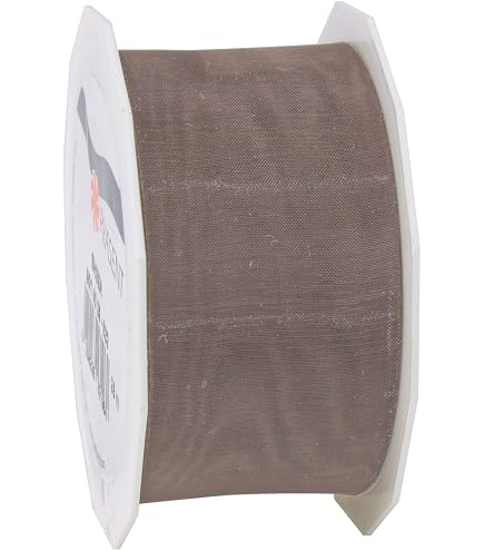 Präsent C.E. Nastro In Organza E Pizzo Pattberg - Larghezza 40 Mm, Lunghezza 20 Metri - Colore Bianco, Ideale Per Decorazioni Floreali E Bomboniere - 3