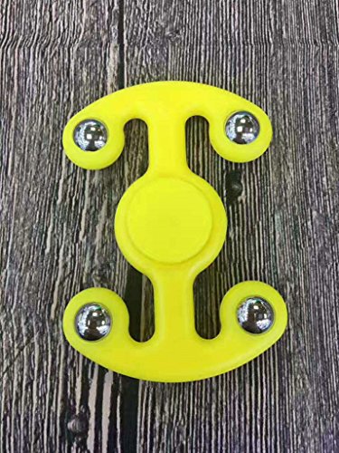 Wangyue Hand Spinner New Style Octopus Fidget Spinner EDC Focus Anxiety Stress Relief Toys With Four Weight Gain Stainless Steel Balls Yellow