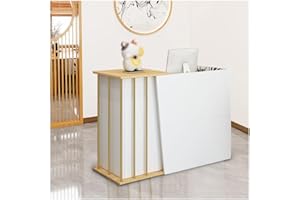 SPXMQSS Bancone Reception Negozio, Banco di Vendita con Cassetti Serratura, Bancone Cassa per Negozio Abbigliamento, Salone di Bellezza Supermercato Banco Reception