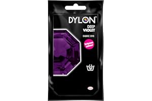 DYLON Hand Dye, Fabric Dye Sachet for Clothes, Soft Furnishings and Projects, 50 g - Deep Violet