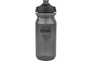 ZEFAL Sense Pro 65 Bidón Bicicleta Negro Ahumado - Botella Ciclismo - Bidón MTB/Bici Montaña o Bicicleta de Carretera - Negro Ahumado, 650ml, 79g - Fabricado en Francia