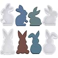 4 Stück Osterhase Silikonformen – 3D Hasen Gießform Für Kerzen, Gips & DIY Basteln