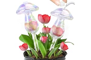 E-feilai Glas-Bewässerungsspieß, Bunte Bewässerungskugeln für Pflanzen, Gießkugeln aus Glas, Blumen Wasserspender, Selbstbewässernde Kugeln, Pflanzen Bewässerung wasserkugeln für Urlaub‌.