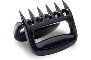 HAPPY FINDING 2 st. Pulled Pork Krallen aus Kunststoff Vollmaterial, BBQ Fleisch Krallen Fleischgabeln, Meat Claws, Bärenkrallen für Grill Pulled Pork, Beef oder Chicken - Schwarz