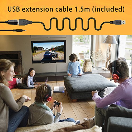 Auriculares Gaming Premium Stereo con Microfono para PS4 PC Xbox one  Cascos Gaming con Bass Surround Cancelacion ruido Diadema Acolchada y Ajustable Microfono Unidireccional   Tiene un adaptador 