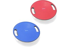 ‎UNIBEST Unibest Balance Board Kreisel Wackelbrett Therapiekreisel Ø 40cm mit Griffen inkl. Anleitung u. Übungsposter