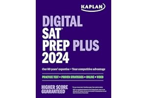 Digital SAT Prep Plus 2024: Prep Book, 1 Realistic Full Length Practice Test, 700+ Practice Questions