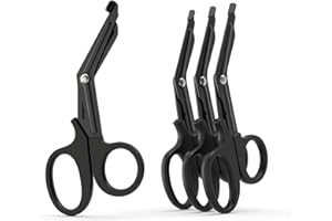 IMKRC 7.5’’ Trauma Shears, Medical Shears, EMT Scissors for Nurses, Doctors, and Medical Students (Pack of 4)