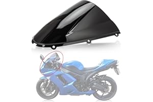 PSLER Parabrisas Delantera, Motocicleta Tablero de Deflectores de Viento para ZX6R 636 2005-2008 ZX10R 2006-2007