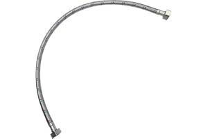 AERZETIX - C50984 - Manguera de conexión flexible - 600mm - 1/2" hembra/hembra - grifo monomando sanitario cocina baño fontanería