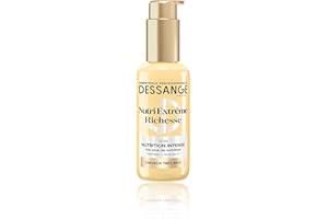 DESSANGE - Soin Cheveux Sans Rinçage Nutrition Intense Nutri-Extrême Richesse - Formule Enrichie En Peptides & Huile De Lin - Nourrit Longueurs & Pointes - Douceur & Éclat - Cheveux Très Secs - 110ml