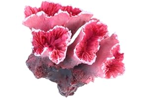 UEETEK Simulazione artificiale corallo acquario piante sottomarine Fish Tank decorazione (rosso)
