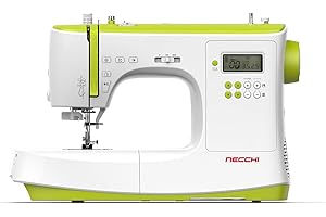 Necchi NC-102D Macchina per Cucire, Interno in pressofusione in Alluminio, scocca in ABS, Light Green, Regular