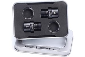 BESTINE Estensione Distanziatore Pedale Bicicletta, lega di Titanio ad Alte Prestazioni 9/16 "Distanziatore adattatore pedale Fit Bike SPD MTB MTB BMX Road Street Bike