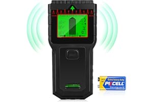 CKABELLY Stud Finder Wall Scanner-8 in 1 Stud Detector with Bubble Level Wall Detector with LCD Display Nails Detector Stud Sensor Finders for The Center and Edge of Wood AC Wire Metal Studs Cable Joist Pipe