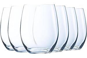 Luminarc - Collection Menades - 6 verres à eau 36 cl - Fabriqués en France - Emballage renforcé