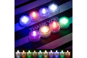 VABOO Velas LED, 12 PCS Velas LED sin llama RGB Multicolores Velas Led de Té Velas Eléctricas con Baterías,Velas decorativas para San Valentín, Cumpleaños, Festivales, Halloween, Navidad