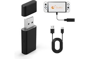 GuliKit Goku Adattatore Controller Wireless Compatibile con Controller GuliKit, PS4, Switch Pro, XBOX One/Serise, per PC, Switch, PS4 e Console XBOX con Cavo OTG