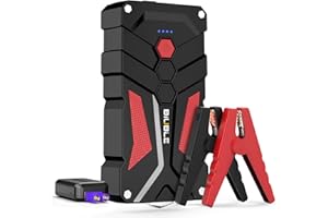 BIUBLE Booster Batterie Voiture 1000A, 12800mAh Démarreur de Voiture(Jusqu'à 7.0L Essence ou 5.5L Gazole), 12V Jump Starter a