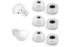 YIEJOYA Schaumstoff-Ohrstöpsel für Samsung Galaxy Buds2 Pro - Erleben Sie ultimativen Komfort und unerschütterlichen Sitz mit Memory Foam Tips - Grau M x 3