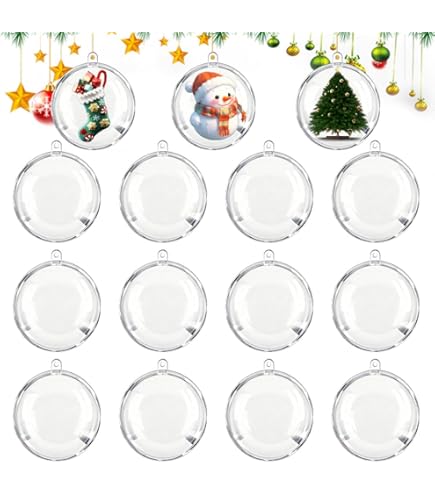 Lot De 10 Boules De Noël Transparentes à Remplir - 7/9/11 Cm, Décoration Sapin, Mariage, DIY