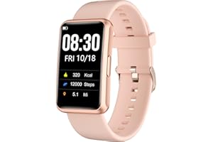 Cloudpoem Orologio Contapassi da Polso per Donna Uomo Bambini Anziani Senza Cellulare Senza APP Orologio Fitness Semplice 1.47 Pollici Impermeabile IP68 Activity Tracker Conta Calorie KM Cronometro