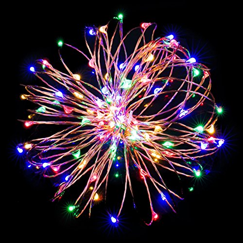 Preisvergleich Produktbild Kupferdraht Lichterkette, Splaks Party Hochzeit Schmücken 10m Wasserdichte Lichterkette USB-betriebene LED-Beleuchtung für Hochzeit, Party, Weinachten Innenraum und im Freien