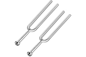 BASTOUR Stimmgabel 440hz Stimmgabel Set Standard Stimmgabel A440 Hz Stimmgabel aus Edelstahl für Musical Standard-Instrumente Violine Gitarren Tuner Geräte, 2PC