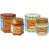 2 x19.4g TIGER BALM RED WHITE Herbal Massage ointment Pain Relief Muscle Menthol